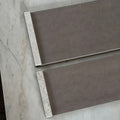 Brown leather & beige marble sides